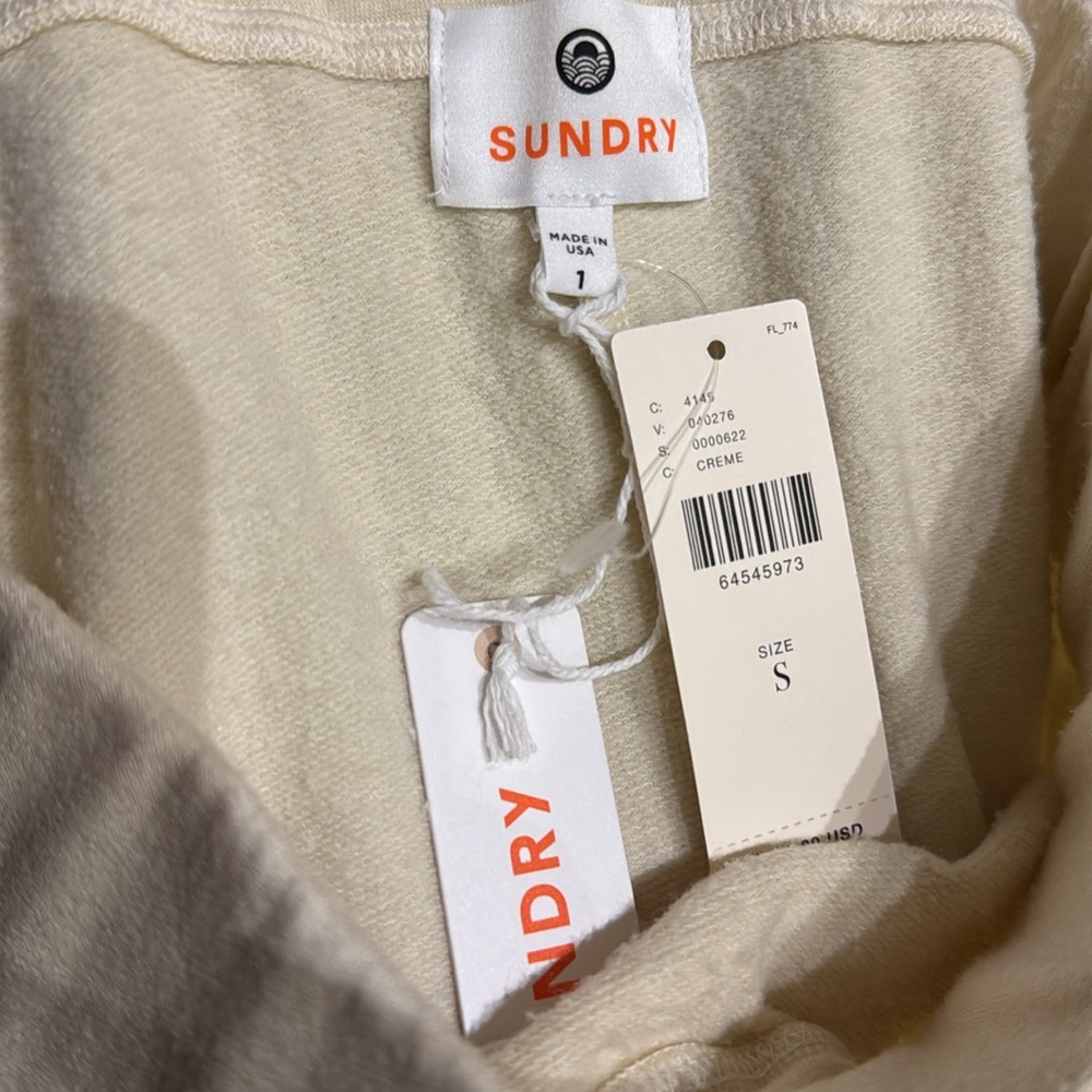 Anthropologie Sundry Cream Midi Skirt - Picture 3 of 6